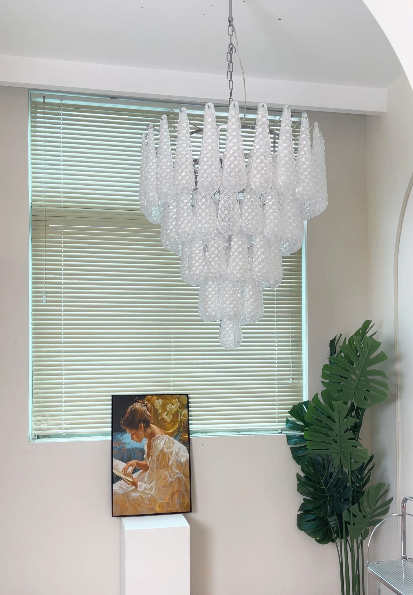 Exquisite Murano Glass Dewdrop Chandelier product image