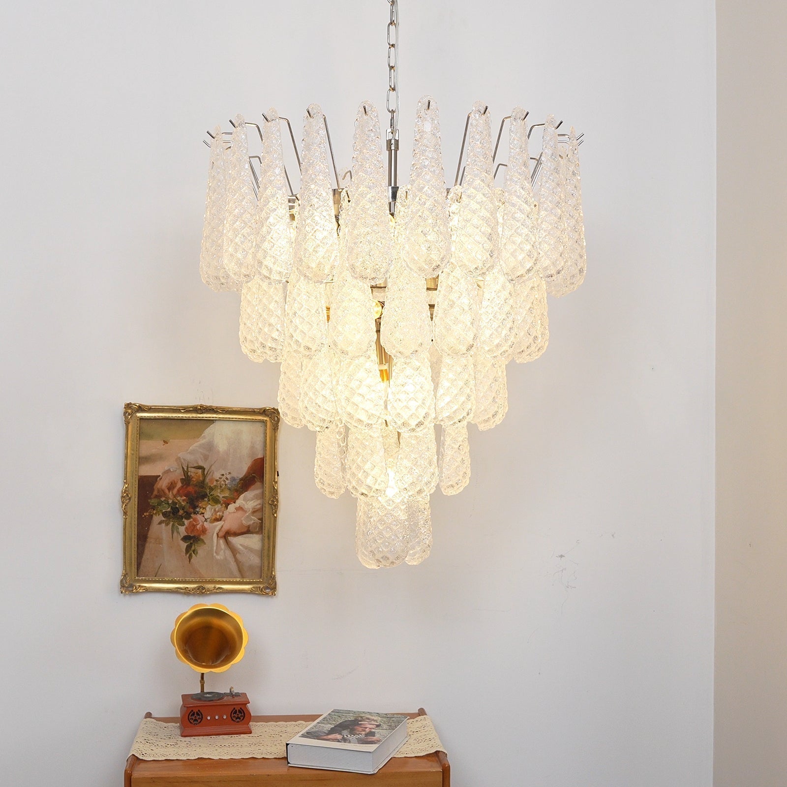 Exquisite Murano Glass Dewdrop Chandelier product image