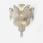 Luminous Cascade Chain Ceiling Light by Bling Lighting Studio
