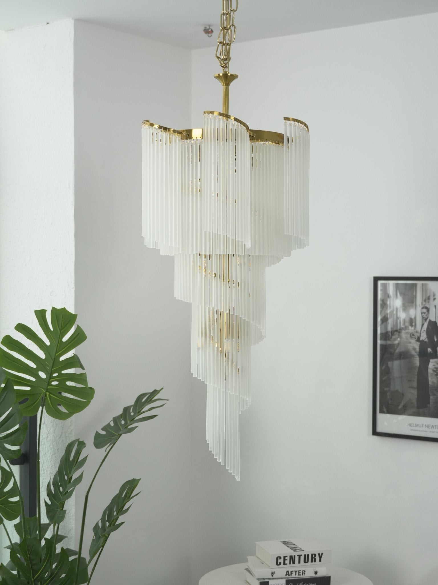 Heliora Cascade Chandelier by Bling Lighting Studio