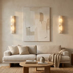 Faceted Alabaster Wall Sconce by Bling Lighting Studio