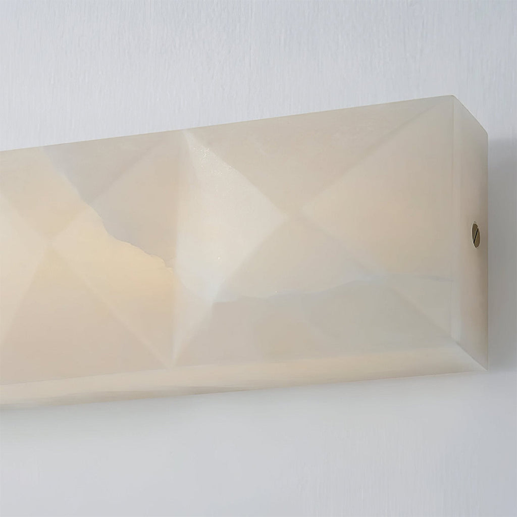 Faceted Alabaster Wall Sconce by Bling Lighting Studio