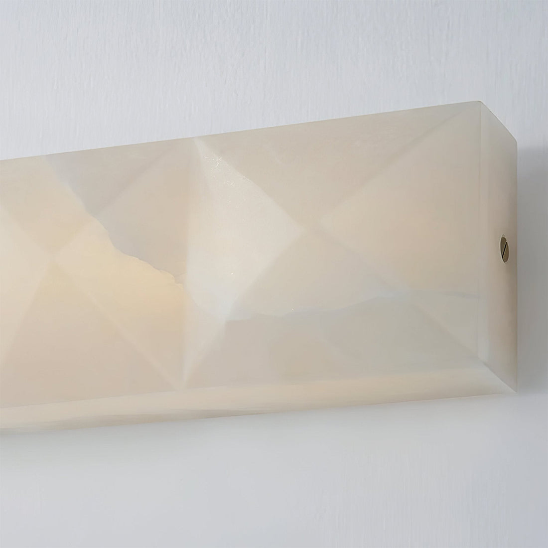 Faceted Alabaster Wall Sconce by Bling Lighting Studio
