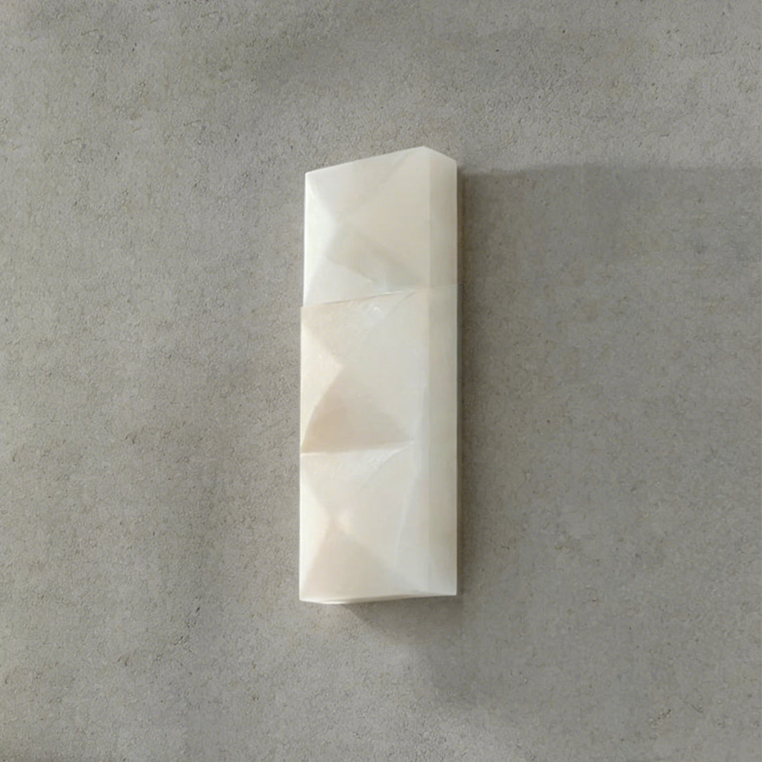 Faceted Alabaster Wall Sconce by Bling Lighting Studio