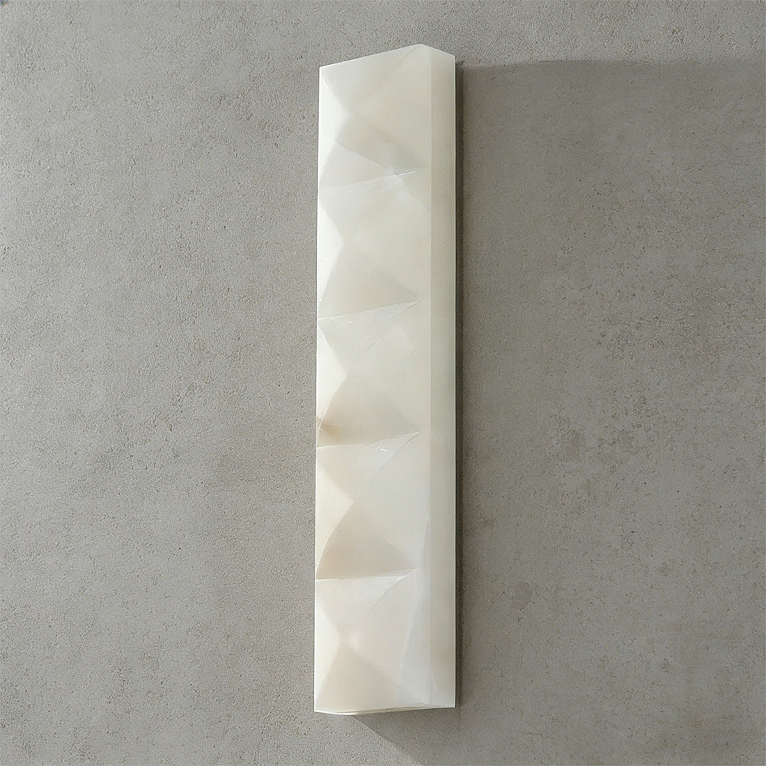Faceted Alabaster Wall Sconce by Bling Lighting Studio