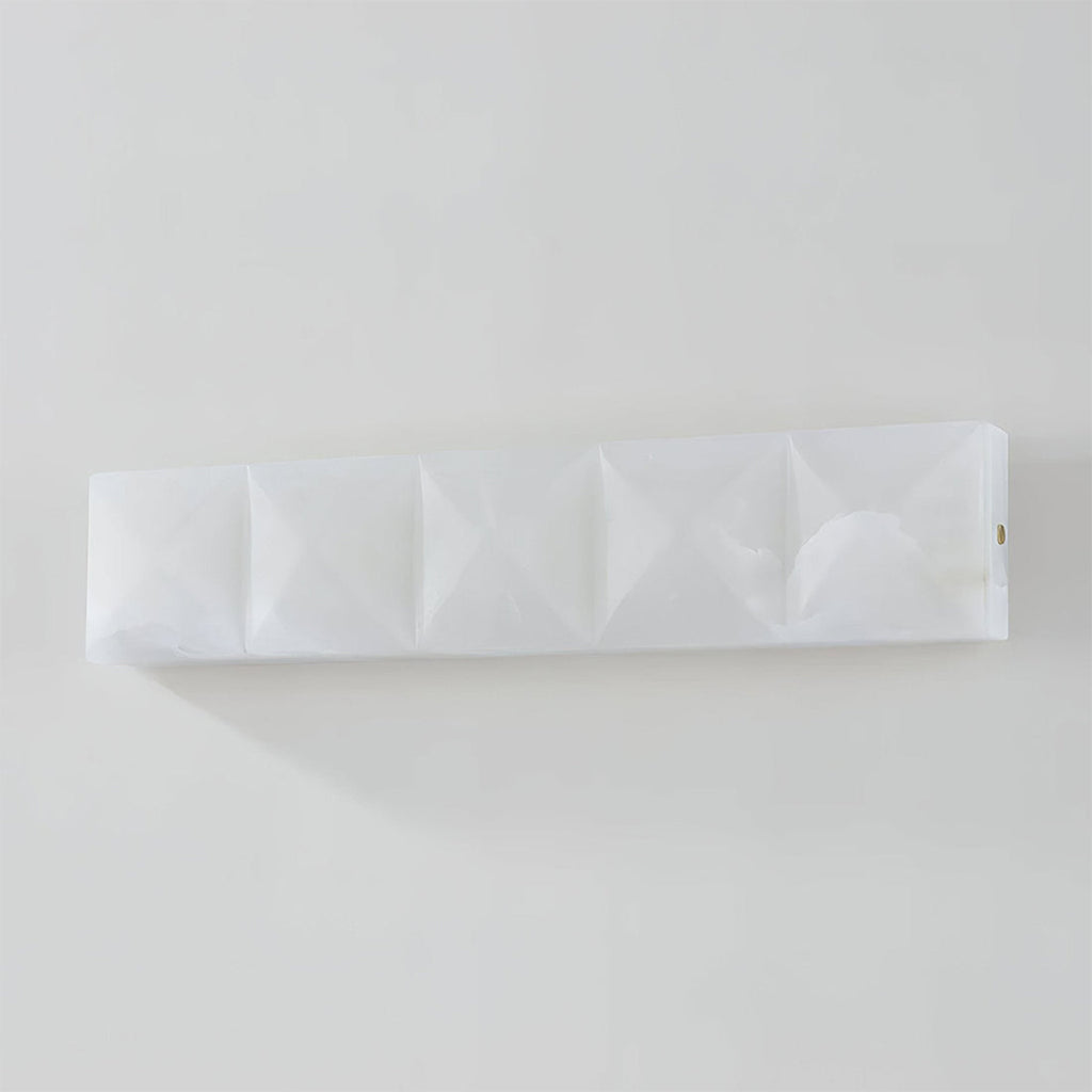Faceted Alabaster Wall Sconce by Bling Lighting Studio