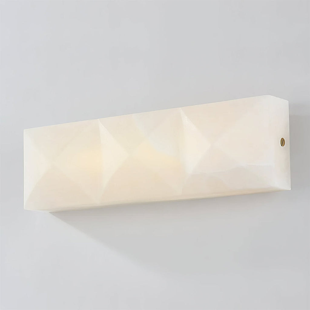 Faceted Alabaster Wall Sconce by Bling Lighting Studio