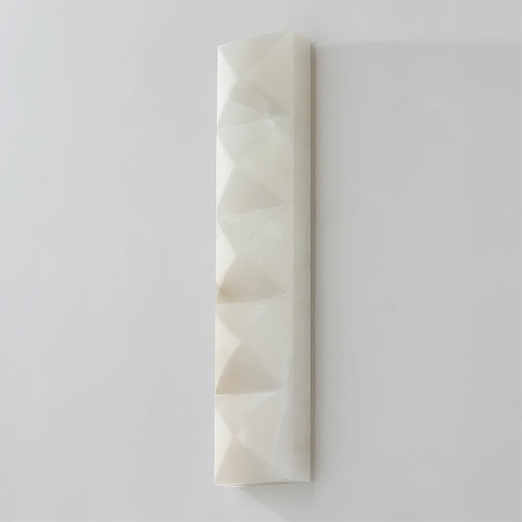 Faceted Alabaster Wall Sconce by Bling Lighting Studio