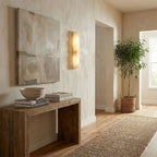 Faceted Alabaster Wall Sconce by Bling Lighting Studio