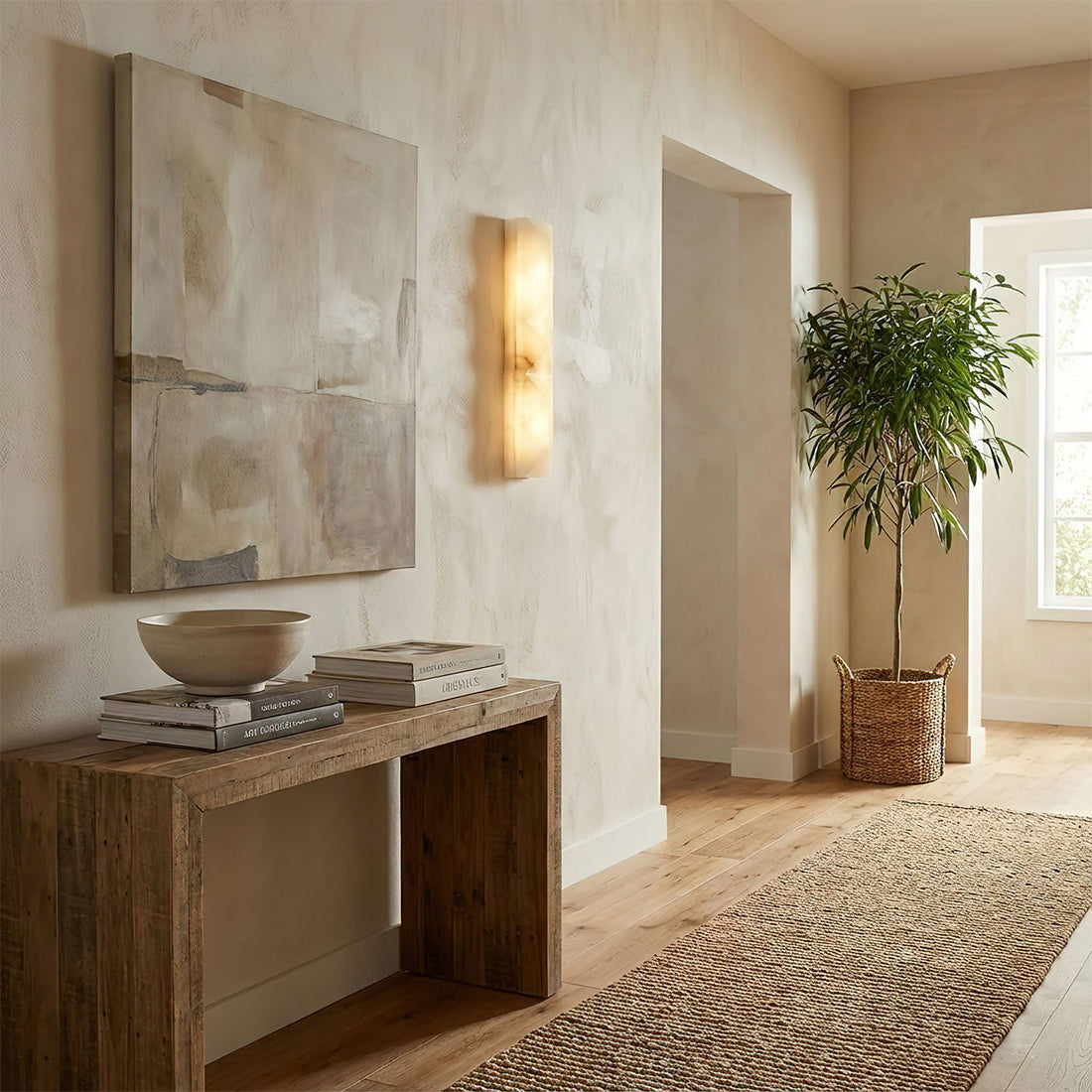 Faceted Alabaster Wall Sconce by Bling Lighting Studio