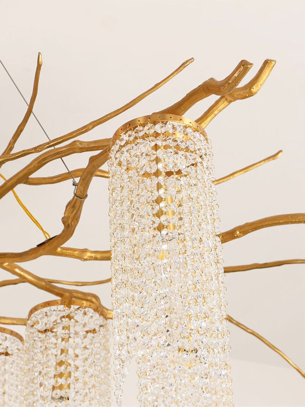 Forest Dawn Brass Branch Chandelier by Bling Lighting Studio