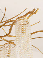 Forest Dawn Brass Branch Chandelier by Bling Lighting Studio
