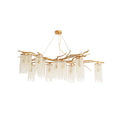 Forest Dawn Brass Branch Chandelier by Bling Lighting Studio