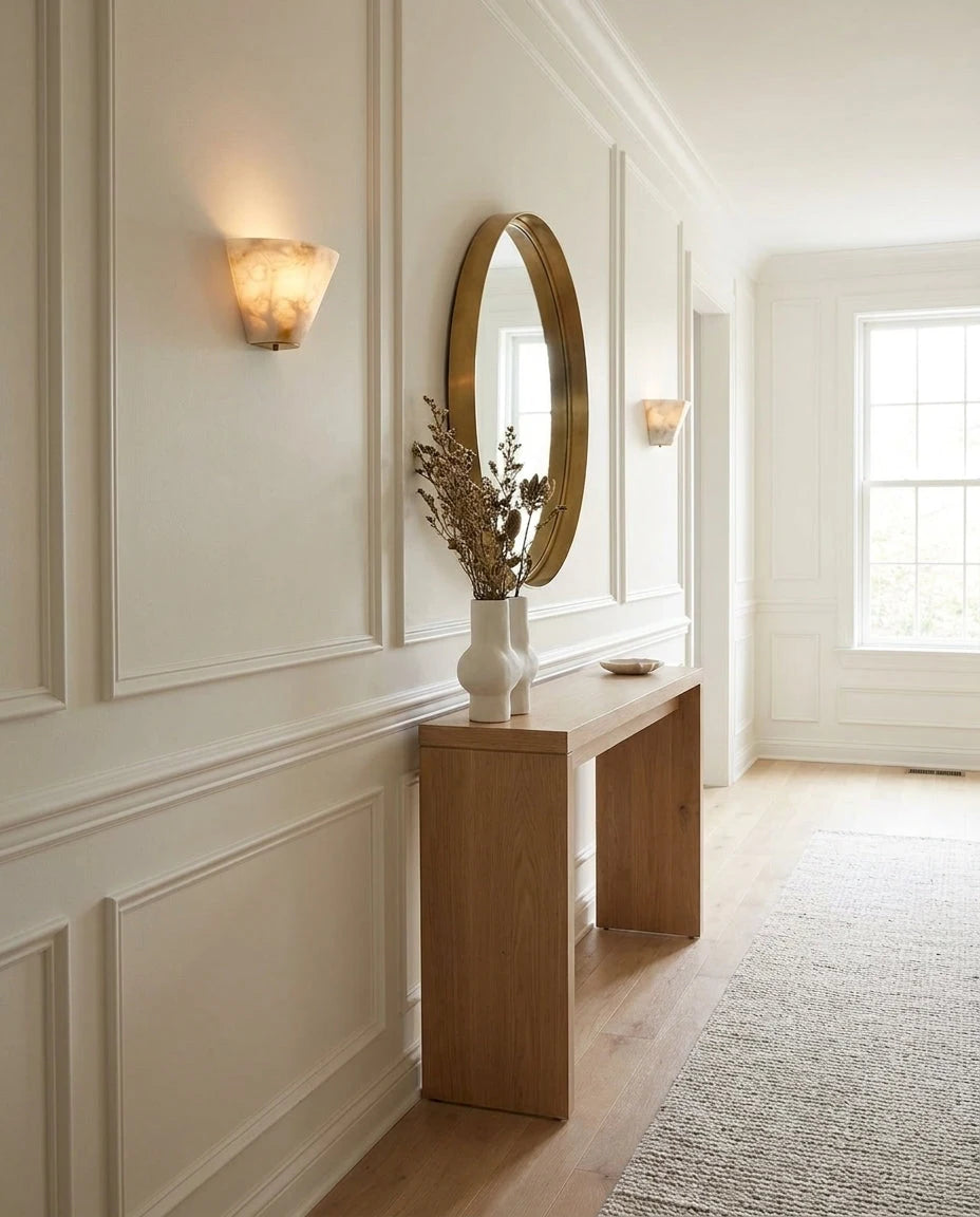 Fun Guy Alabaster Wall Sconce, product view 3