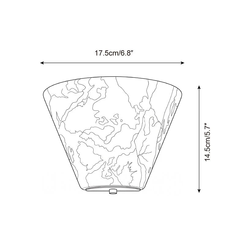 Fun Guy Alabaster Wall Sconce, product view 5