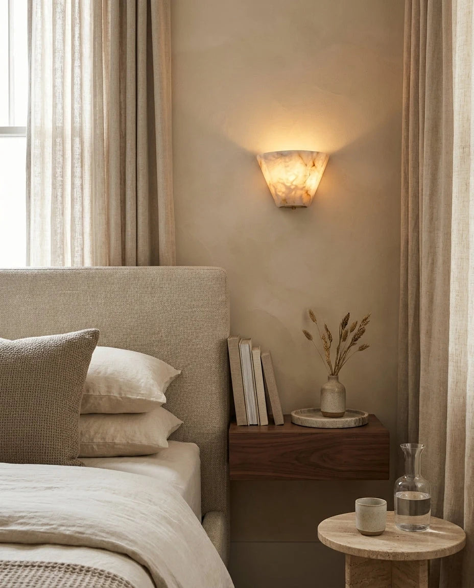 Fun Guy Alabaster Wall Sconce, product view 9