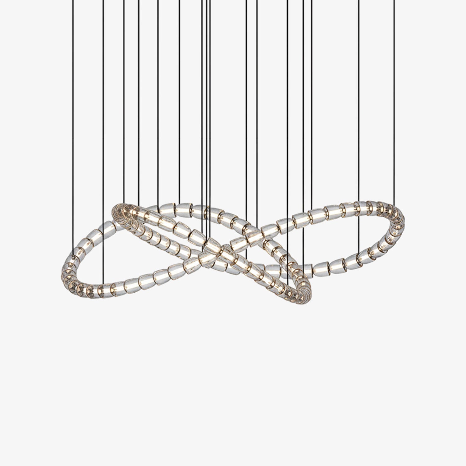 Elegant The Gabriel Infinity Loop LED Chandelier | Custom Size & Made-to-Order Lighting for Luxury Homes & Commercial