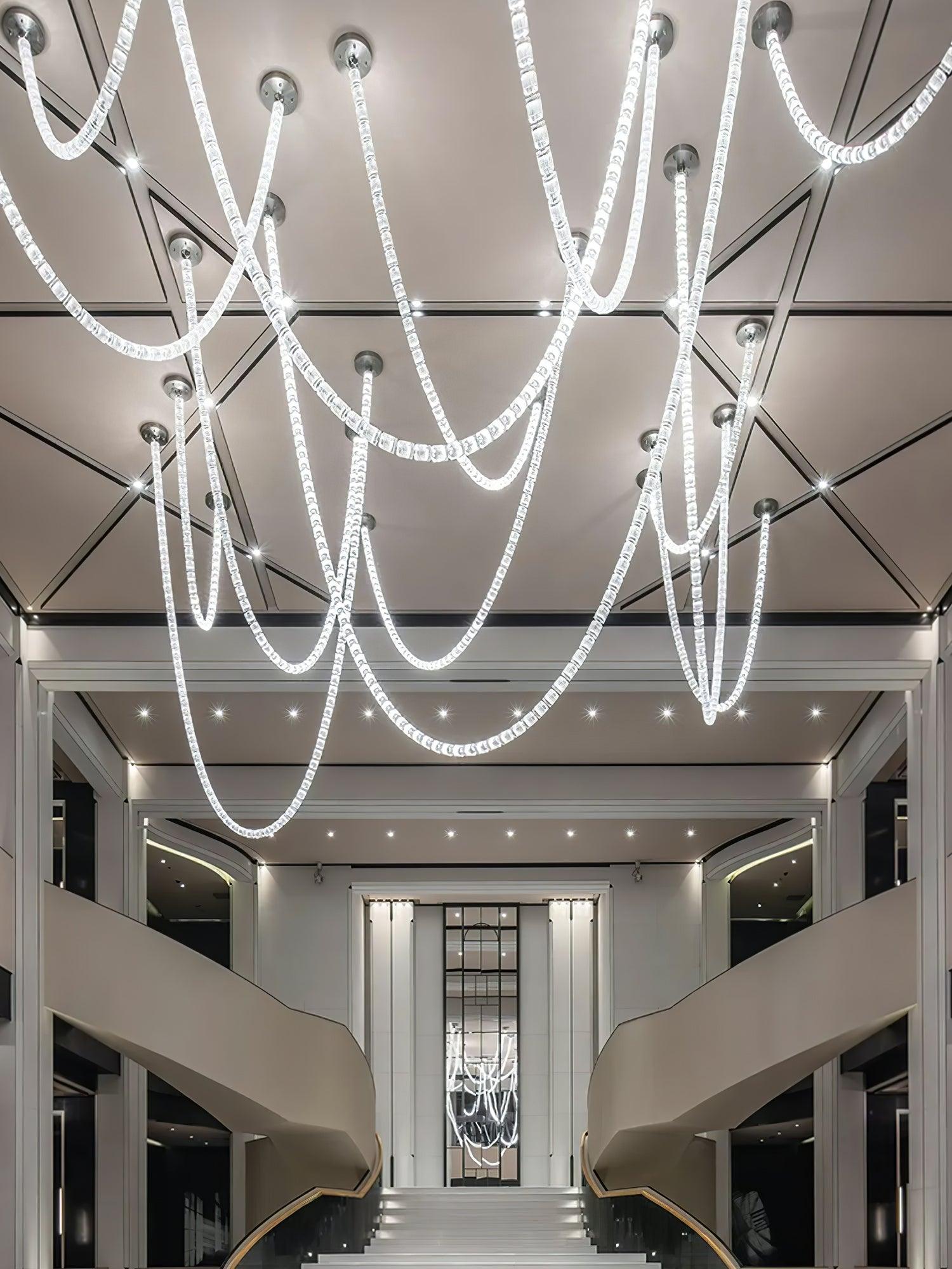 Elegant The Gabriel Infinity Loop LED Chandelier | Custom Size & Made-to-Order Lighting for Luxury Homes & Commercial