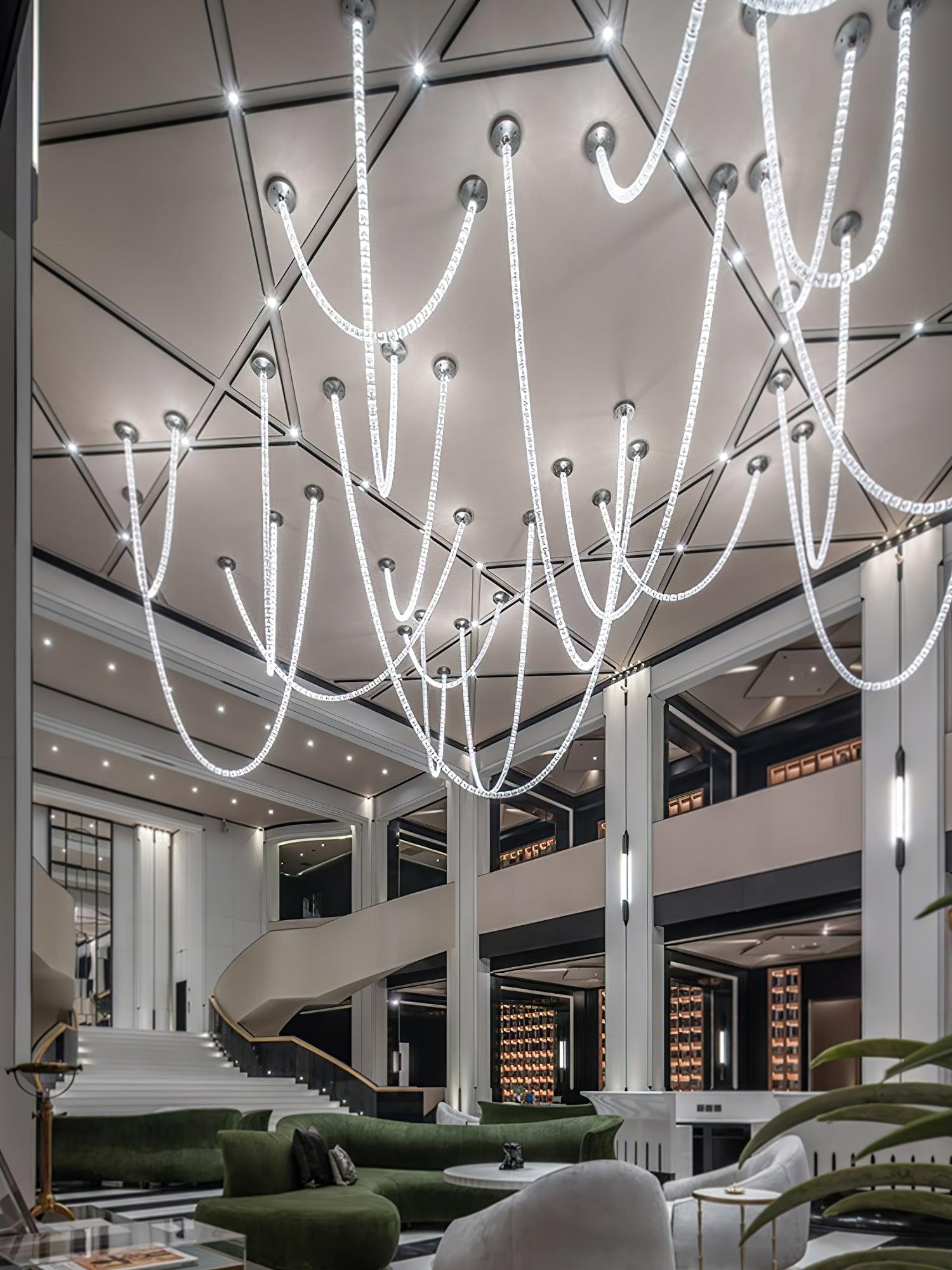 Elegant The Gabriel Infinity Loop LED Chandelier | Custom Size & Made-to-Order Lighting for Luxury Homes & Commercial