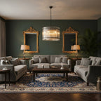 Grand Tiered Chandelier with Fluted Glass Rod by Bling Lighting Studio