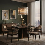 Grand Tiered Chandelier with Fluted Glass Rod by Bling Lighting Studio