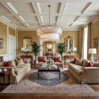 Grand Tiered Chandelier with Fluted Glass Rod by Bling Lighting Studio