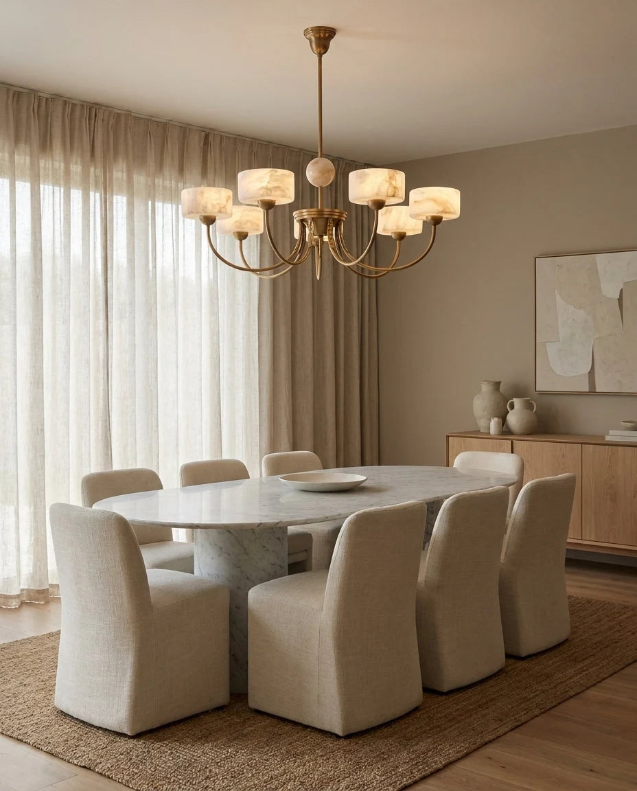 Grevola Alabaster Candelabra Chandelier, product view 7
