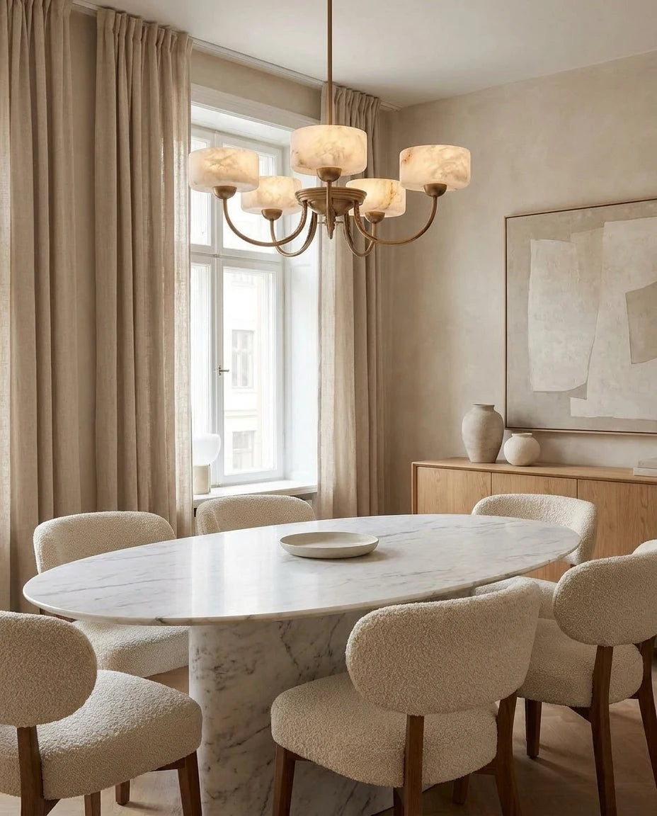 Grevola Alabaster Candelabra Chandelier, product view 12
