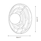 Grove Alabaster Wall Sconce, product view 5