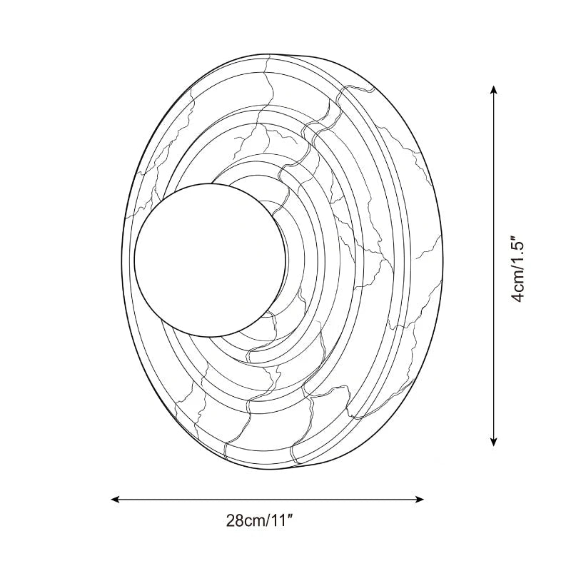 Grove Alabaster Wall Sconce, product view 5