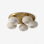 Hailie Five-Light Alabaster Flush Mount, product view 1