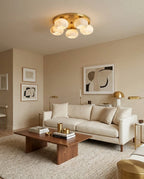 Hailie Five-Light Alabaster Flush Mount, product view 6