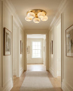 Hailie Five-Light Alabaster Flush Mount, product view 7