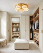 Hailie Five-Light Alabaster Flush Mount, product view 12
