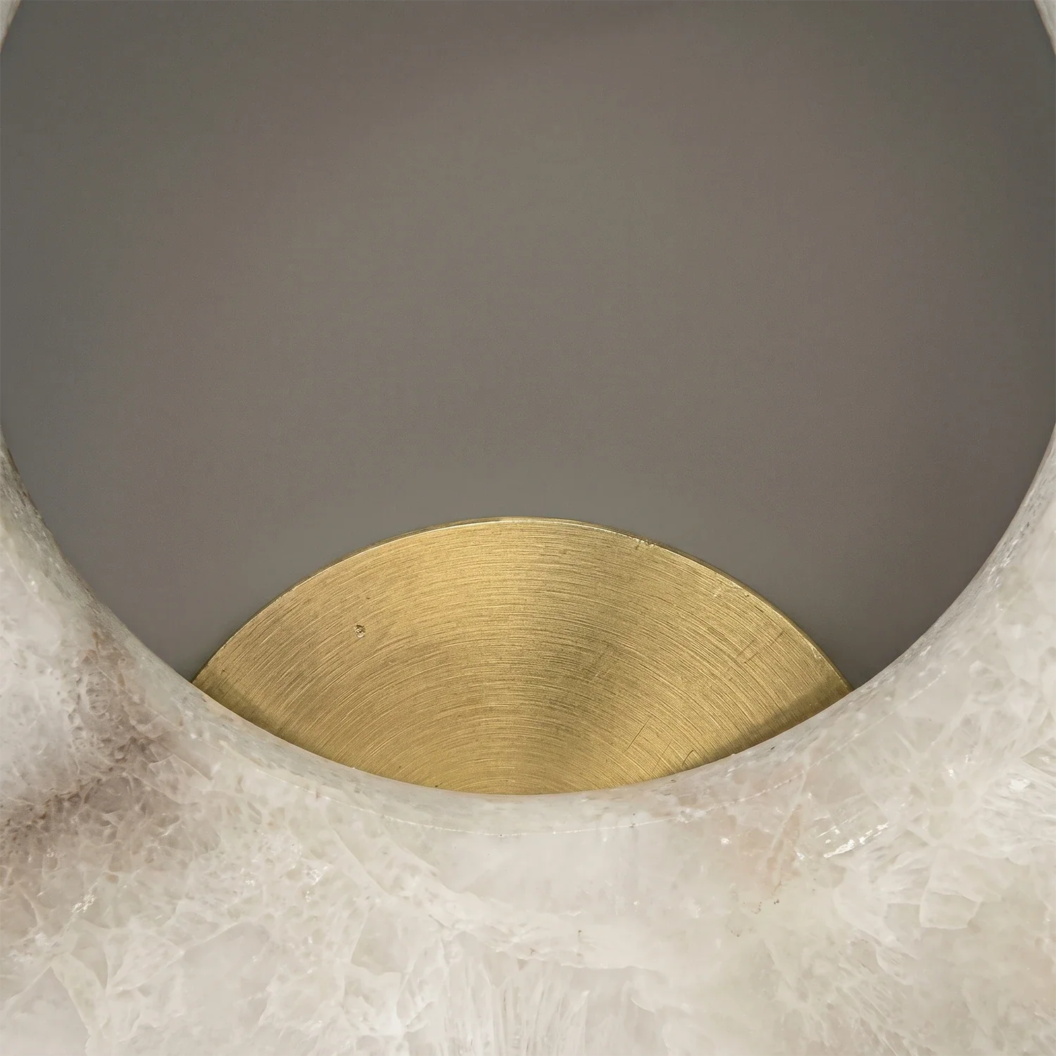 Halo Alabaster Wall Sconce by Bling Lighting Studio