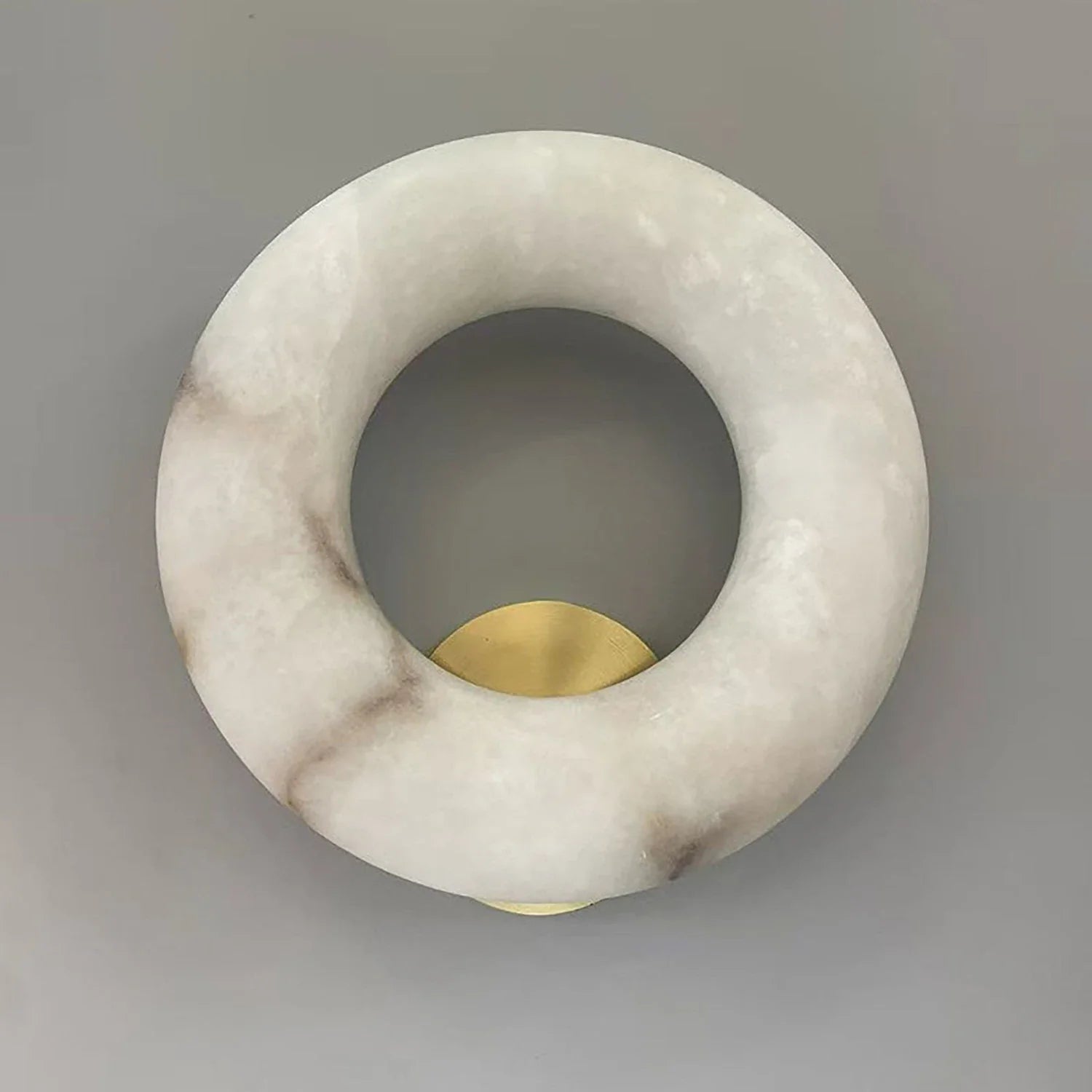Halo Alabaster Wall Sconce by Bling Lighting Studio