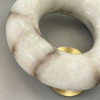 Halo Alabaster Wall Sconce by Bling Lighting Studio