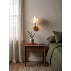 Hammered-Metal Alabaster Wall Sconce, product view 6