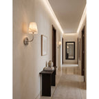 Hammered-Metal Alabaster Wall Sconce, product view 7