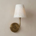 Hammered-Metal Alabaster Wall Sconce, product view 17