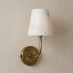 Hammered-Metal Alabaster Wall Sconce, product view 17