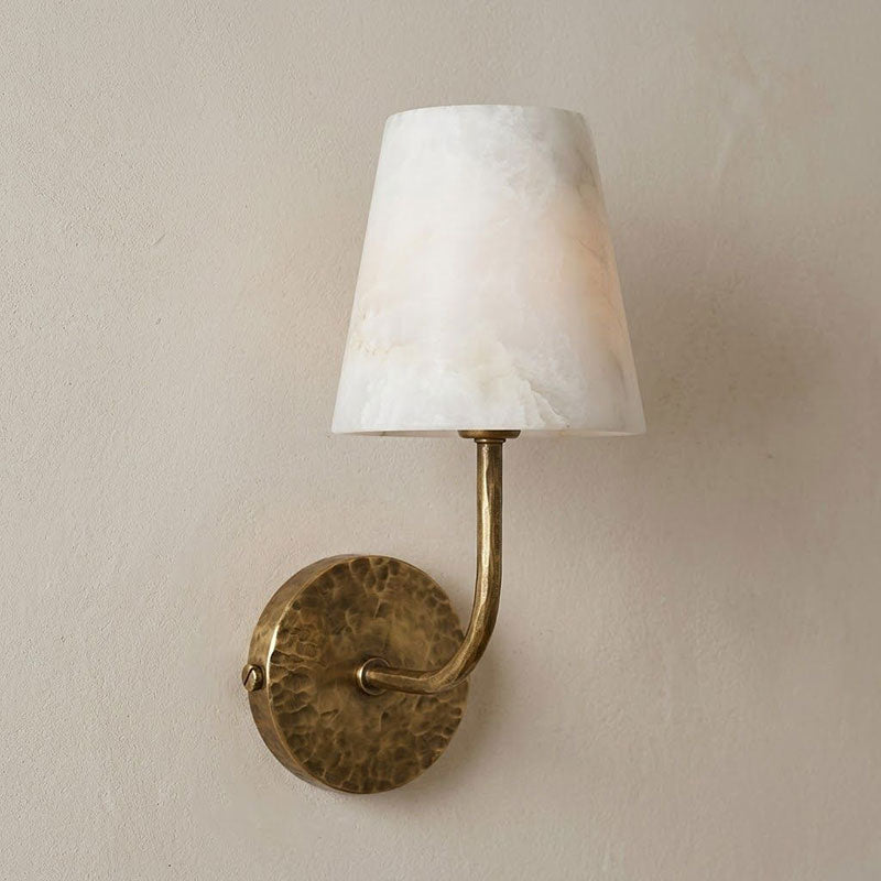 Hammered-Metal Alabaster Wall Sconce, product view 17