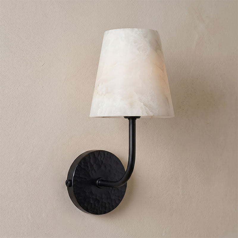 Hammered-Metal Alabaster Wall Sconce, product view 18
