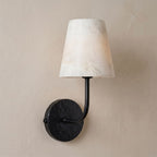 Hammered-Metal Alabaster Wall Sconce, product view 18