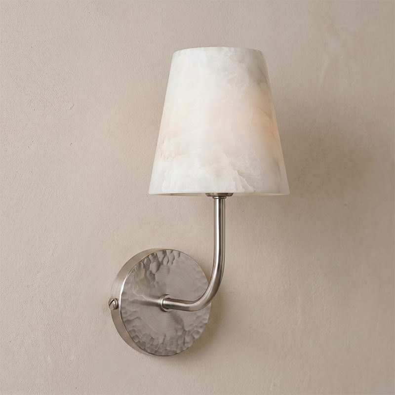 Hammered-Metal Alabaster Wall Sconce, product view 19