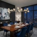 Hand-Cut Crystal Orb Branching Chandelier by Bling Lighting Studio