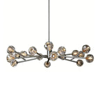 Hand-Cut Crystal Orb Branching Chandelier by Bling Lighting Studio