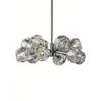 Hand-Cut Crystal Orb Branching Chandelier by Bling Lighting Studio