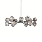 Hand-Cut Crystal Orb Branching Chandelier by Bling Lighting Studio