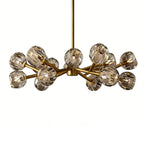 Hand-Cut Crystal Orb Branching Chandelier by Bling Lighting Studio